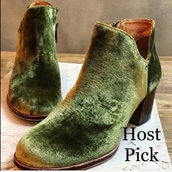 Last One Anthropologie Patricia Nash Green Booties - Picture 2 of 8